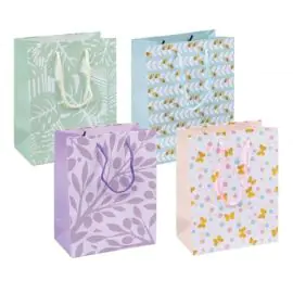 Darčeková taška DONAU HOME, laminovaná, 18x23x10cm, celoročná, šnúrka, mix motívov bez možnosti výberu