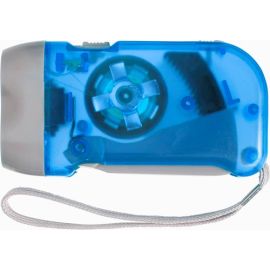 Baterka s dynamom, 2 LED svetlá , cobalt blue