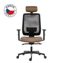 Powerton ERGO LUCIE Kancelárske ergonomické kreslo, Béžové