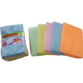 Utierky Rainbow z mikrovlákna 40x40cm, 5ks sada