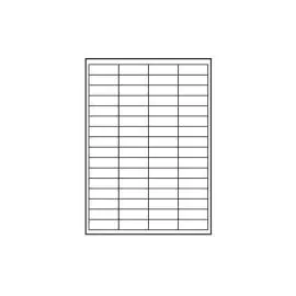 Logo etikety 48.5mm x 16.9mm, A4, matné, biele, 68 etikiet, 140g/m2, balené po 10 ks, pre atramentové a laserové tlačiarne