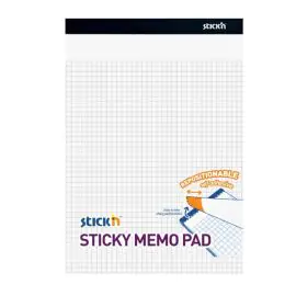 Poznámkový samolepiaci blok Stick’n Hopax biely štvorčekový, 25,4x17,8 mm, 50 listov