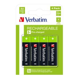 Nabíjacia batéria, AA (HR6), 1.2V, 2500 mAh, Verbatim, blister, 4-pack