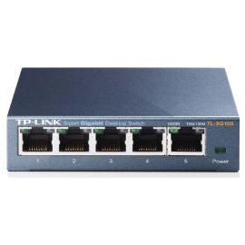TP-LINK stolový switch TL-SG105 1000Mbps, automatické učenie adries MAC, auto MDI/MDIX