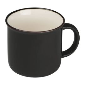 Keramický retro hrnček 350 ml , Black