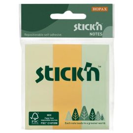 Samolepiaci bloček, 76x25 mm, mix pastelových farieb, 3x50 lístkov