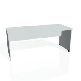 Pracovný stôl Gate, 180x75,5x80 cm, sivý/sivý