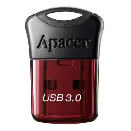 Apacer USB flash disk, USB 3.0, 32GB, AH157, červený, AP32GAH157R-1, USB A, s krytkou, DOPREDAJ