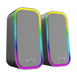 Marvo reproduktory HAVOC 20GY, 6W, šedé, podsvietené