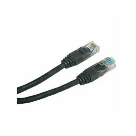 Sieťový LAN kabel UTP patchcord, Cat.5e, RJ45 samec - RJ45 samec, 3 m, netienený, čierny, economy
