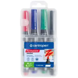 Sada permanentných popisovačov Centropen 8576/4S