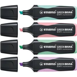 Zvýrazňovač STABILO GREEN BOSS Pastel