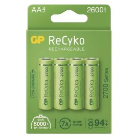 Nabíjacia batéria, AA (HR6), 1.2V, 2600 mAh, GP, papierová krabička, 4-pack, ReCyko