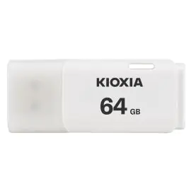 Kioxia USB flash disk, USB 2.0, 64GB, Hayabusa U202, Hayabusa U202, biely, LU202W064GG4