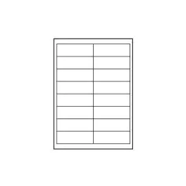 Logo etikety 99.1mm x 34mm, A4, matné, biele, 16 etikiet, 140g/m2, balené po 10 ks, pre atramentové a laserové tlačiarne