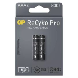 Nabíjacia batéria, AAA (HR03), 1.2V, 800 mAh, GP, papierová krabička, 2-pack, ReCyko Pro