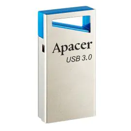 Apacer USB flash disk, USB 3.0, 64GB, AH155, strieborný, AP64GAH155U-1, USB A, s pútkom, DOPREDAJ