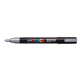 Popisovač uni POSCA PC-3M strieborný
