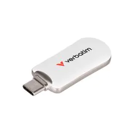 Verbatim USB flash disk, USB C, 64GB, Plectra, biely, 30228, USB C