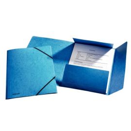 Prešpánový obal s gumičkami modrý Esselte