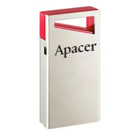 Apacer USB flash disk, USB 2.0, 64GB, AH112, strieborný, AP64GAH112R-1, USB A, s pútkom, DOPREDAJ