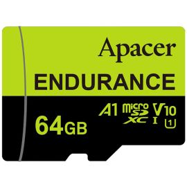 Apacer pamäťová Endurancia V30 A1, 64GB, micro SDXC, AP64GEDM1D05-R, UHS-I U3 (Class 10)