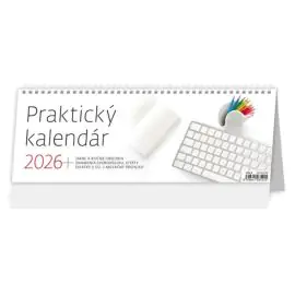 Stolový kalendár stĺpcový 33,6x12,1 cm - Praktický 2026