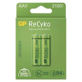 Nabíjacia batéria, AA (HR6), 1.2V, 2100 mAh, GP, papierová krabička, 2-pack, ReCyko