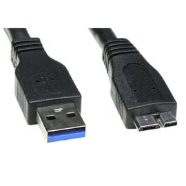 USB kábel (3.0), USB A samec - USB micro A samec, 2m, čierny, DOPREDAJ