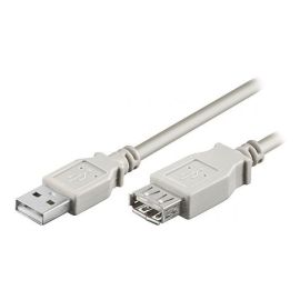 Logo USB predlžovací kabel (2.0), USB A samec - USB A samica, 5m, šedý, blister