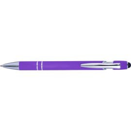 Guľôčkové pero s gumovým povrchom , purple