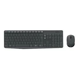 Logitech MK235 Sada klávesnica bezdrôtová US, čierna s bezdrôtovou optickou myšou, AAA, klasická, 2.4 [Ghz], 1x AA batéria pre myš