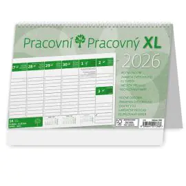 Kalendár stolový PRACOVNÝ XL Green 2026