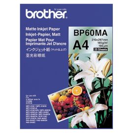 Brother Matte Inkjet Paper, foto papier, matný, biely, A4, 145 g/m2, 25 ks, BP60MA, atramentový