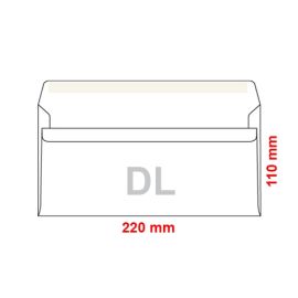 Poštové obálky DL samolepiace, 25 ks