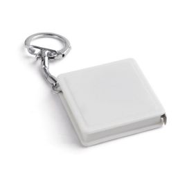 Kľúčenka - zvinovací meter (1 m) , white