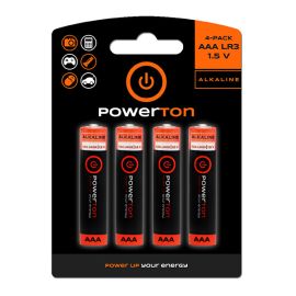 Batéria alkalická, AAA, 1.5V, Powerton, blister, 4-pack