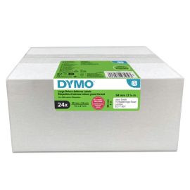 Dymo papierové štítky 54mm x 25mm, biele, pre spiatočnú adresu, 24 x 500 ks, 2223589, 24 roliek v balení, cena za balenie