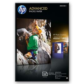 HP Advanced Glossy Photo Paper, foto papier, bez okrajov typ lesklý, zdokonalený typ biely, 10x15cm, 4x6", 250 g/m2, 100 ks, Q8692