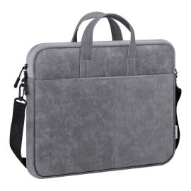 Taška na notebook 15,6", SOLID, šedá z imitácia kože, Defender