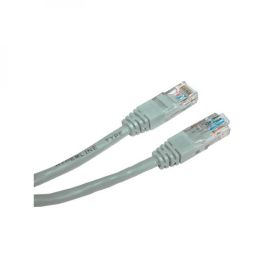Sieťový LAN kabel UTP patchcord, Cat.6, RJ45 samec - RJ45 samec, 3 m, netienený, šedý, economy