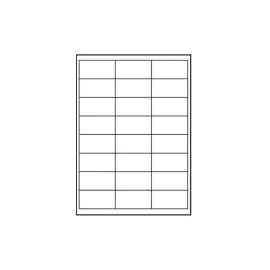 Logo etikety 66mm x 33.8mm, A4, matné, biele, 24 etikiet, 140g/m2, balené po 10 ks, pre atramentové a laserové tlačiarne