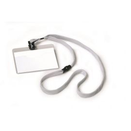 Visačka 90x60 mm so sivým remienkom 10 ks Durable