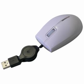 All New Myš M-92, 800DPI, optická, 3tl., drôtová USB, biela, mini