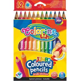 Farbičky Colorino Jumbo / 12 trojhranné