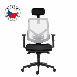 Powerton ERGO TINA Kancelárske ergonomické kreslo, Čierne