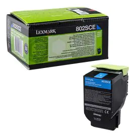 Lexmark originál toner 80C2SCE, cyan, 2000str.