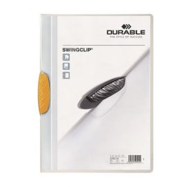 Obal s klipom Durable SWINGCLIP žltý