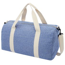 Športová taška z recyklovanej bavlny a polyesteru s gramážou 210 g / m? , heather navy