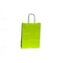 Darčeková taška lamino 24x8x32 svetlo zelená - DOPREDAJ